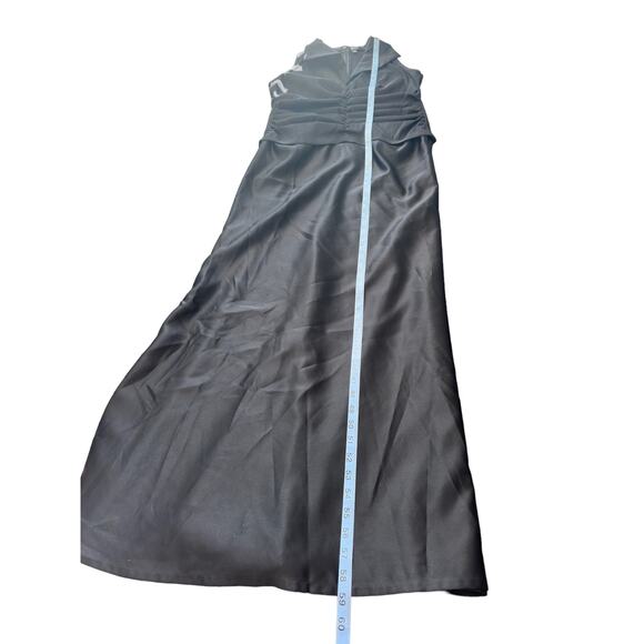 Tadashi Shoji Black Formal‎ Mother of the Bride Ruched Maxi Dress Size 14 - Picture 11 of 11